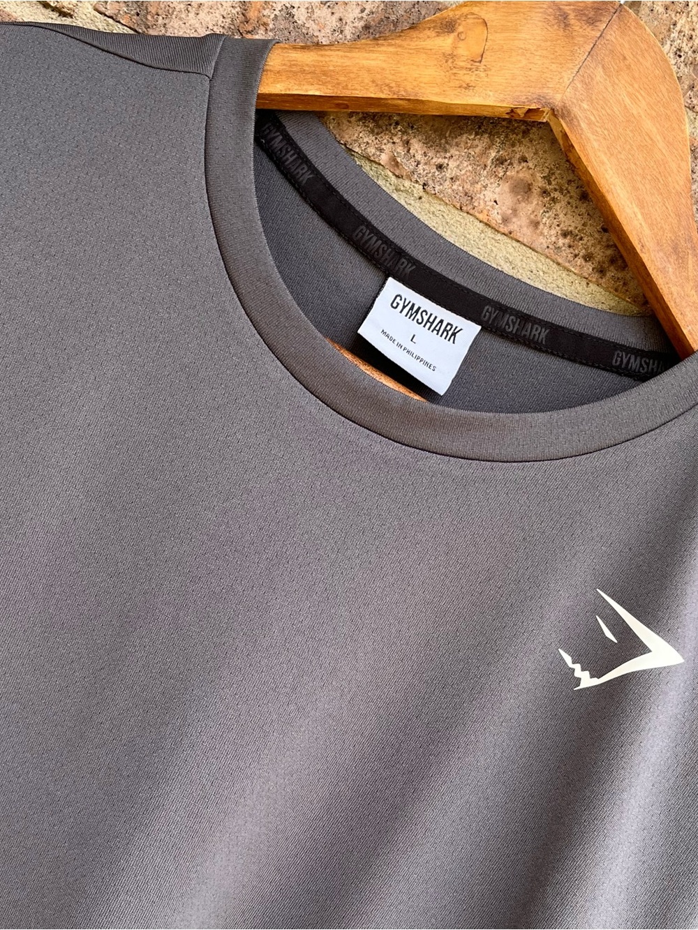 Gymshark Men’s Short Sleeve Performance Tee - Charcoal Gray L - Picture 4 of 9